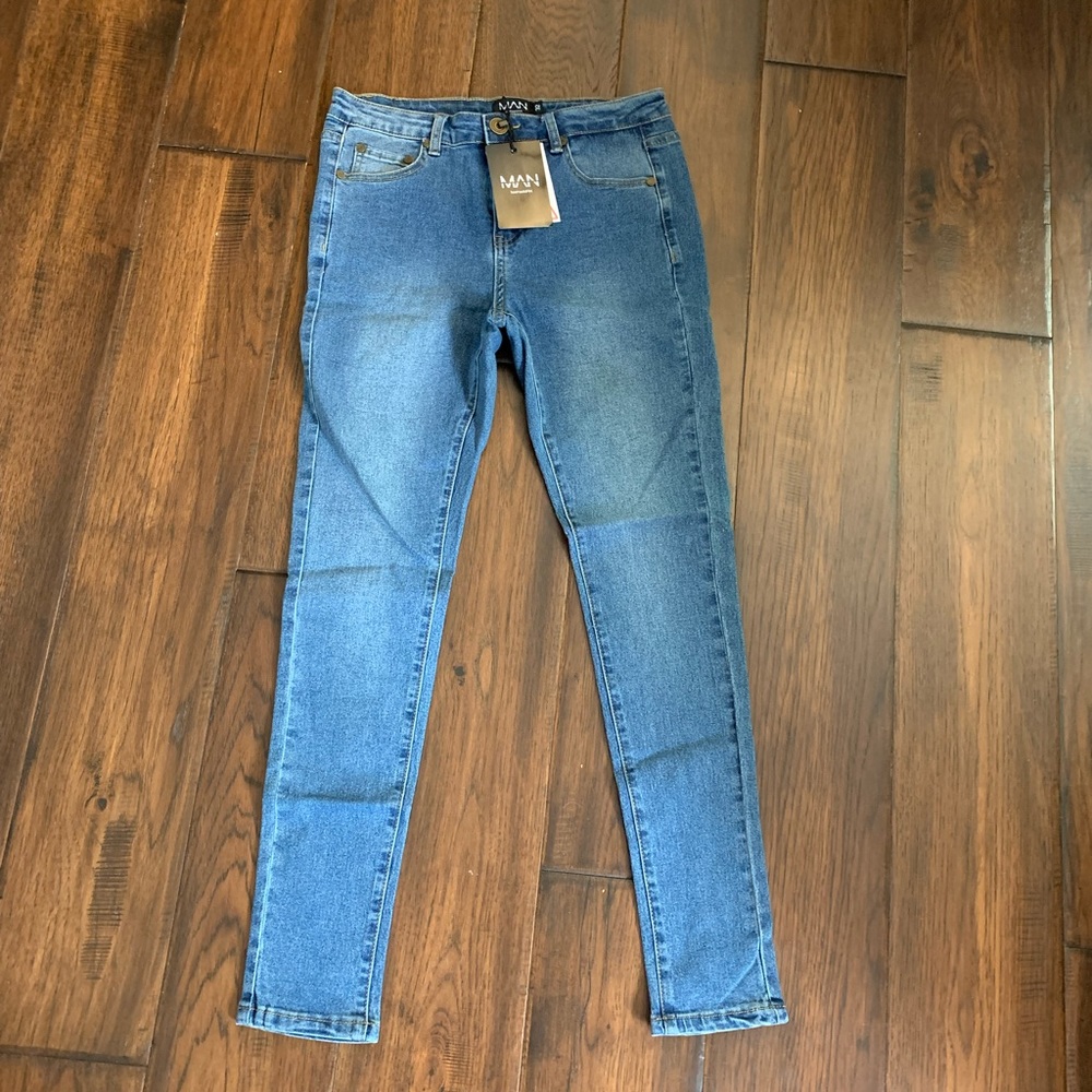 Mens Brand New Boohoo Skinny Jeans